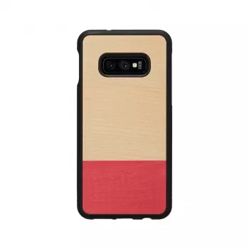 Capa para smartphone man and wood para Galaxy S10e – miss match preto, capa rígida protetora