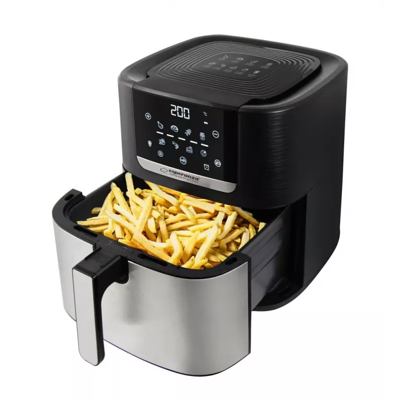 Esperanza EKA004 Pollo Fritto fritadeira sem gordura, 8 L, 1700 W, inox