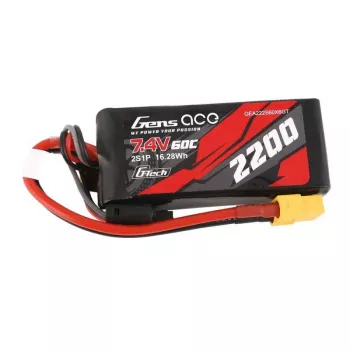 Bateria Gens ace G-Tech 2200mAh 7,4V 60C 2S1P LiPo