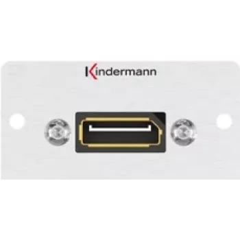Kindermann Konnect 50 alu - Faceplate modular Snap-In - DisplayPort