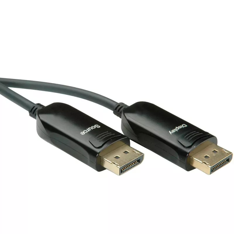 Cabo DisplayPort ROLINE v1.4 AOC 8K60 macho/macho 20m - cabo - digital/visualização/vídeo - 20 m (14.01.3493)
