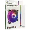 Inter-Tech Argus RS-061 RGB ventoinha de caixa de 120 mm, 120x120x25 mm, PWM