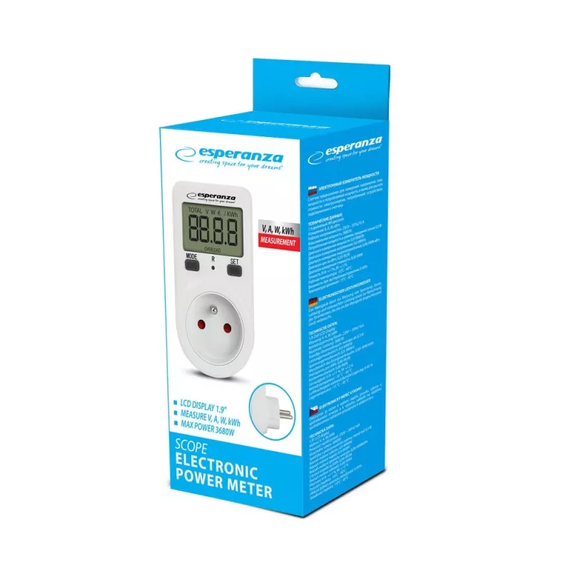 Medidor de consumo elétrico Esperanza ELA102