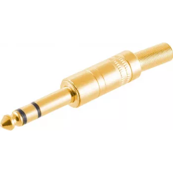 Conector de cabo ShiverPeaks BS50200-G 6,3 mm dourado