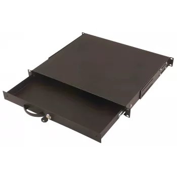 Prateleira para teclado e documentos Digitus DN-19 KEY-1U-SW