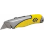 X-ato C.K Tools T0957-1 aço inoxidável amarelo lâmina retrátil