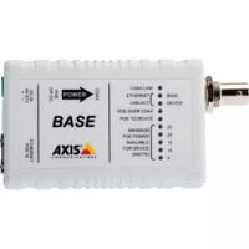 AXIS T8640 adaptador Ethernet Over Coax PoE+ - conversor de suporte - Ethernet, Fast Ethernet - 10Base-T, 100Base-TX - RJ-45 / BNC (pack de 2) - para AXIS P1346, P1346-E, P5534, P5534-