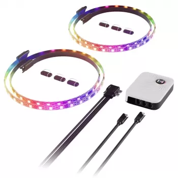 Tiras de luz HYTE LS30 qRGB com controlador