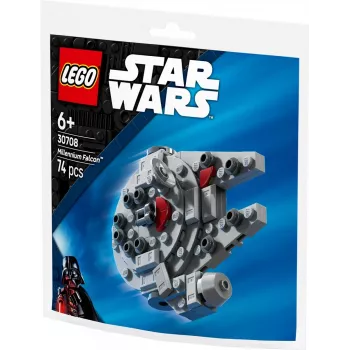 LEGO brinquedo de construção 30708 Star Wars Millennium Falcon mini-modelo Polybag, pequeno conjunto de coleção