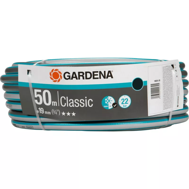 Mangueira de jardim Gardena 18025 50 m PVC cinzento, laranja