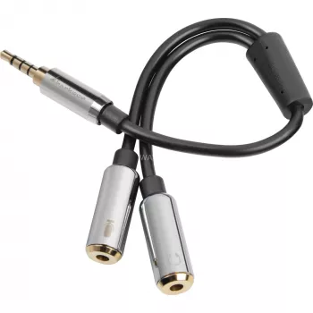 Sharkoon PMP35 - Adaptador de áudio - Mini ficha de 4 polos (macho)