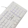 Teclado mecânico gaming White Shark TACHI-W-US — layout compacto TACHI White