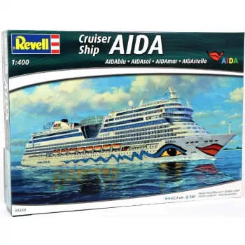 Modelo em plástico navio de cruzeiro Aida
