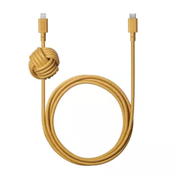 Cabo USB-A para Lightning Native Union Night cabo — 3 m, amarelo