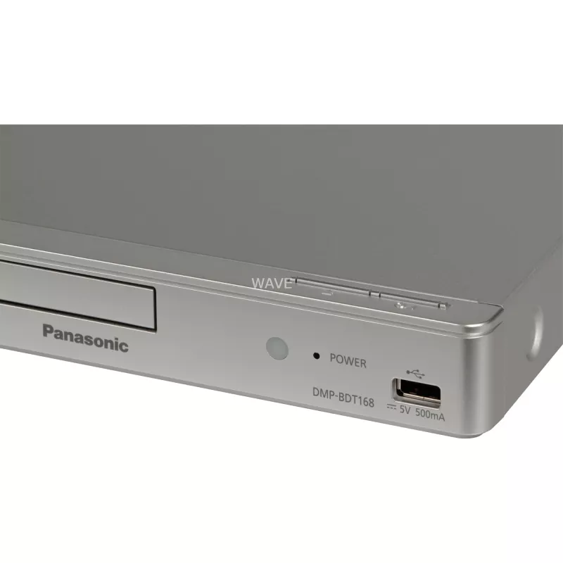 Leitor de Blu-ray Disc Panasonic DMP-BDT168EG DVD-Video, MP3, WMA, JPEG, WAV, XviD, AAC, AVCHD, MKV, CD-DA, FLAC, MPO, BD-MV, ALAC porta USB