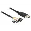 Cabo USB DeLOCK 1,8 m USB2.0-A/TTL 6 pinos Preto