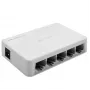 Switch de rede QOLTEC 52247 5 x portas RJ45 1000 Mbit/s Gigabit não gerido