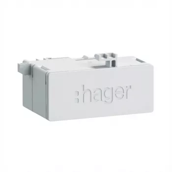 Cabo de rede Hager Tehalit HTV conector fêmea ZZ45WAN2PP RJ45 Patch 180° CAT6A branco