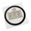 Filtro de poeira DEMCiflex 140 mm redondo – preto/branco para ventoinhas de caixa