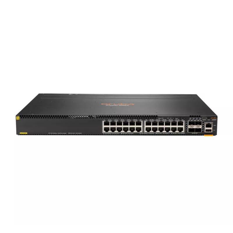 Switch gerido Aruba 6300M 24 portas 1GbE Classe 4 PoE e 4 portas SFP56