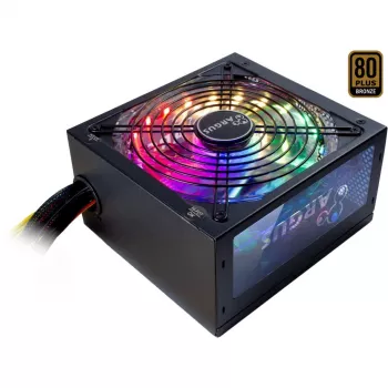 Inter-Tech Argus RGB-500W II - 500 W - 100 - 240 V - 50/60 Hz - 8 - 4 A - Ativo - Sobrecarga - Sobretensão - Curto-circuito (88882192)