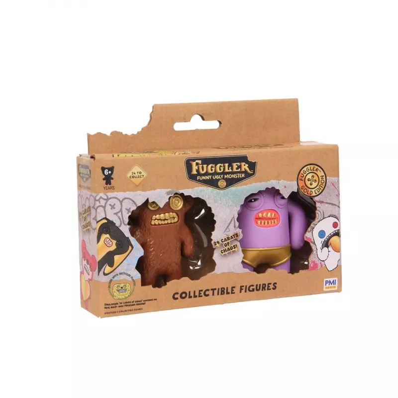 Figuras de ação pack de 2 p.m.i kids world FUGGLER S3 Gold Edition sortido