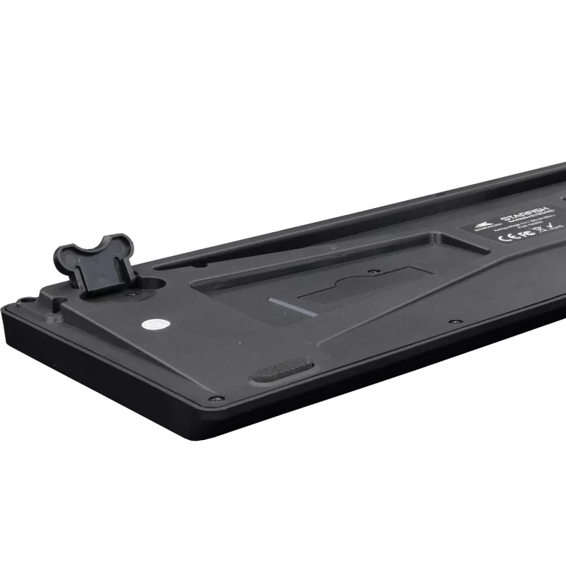 Teclado US Baracuda Starfish preto Modelo STARFISH — formato compacto, layout US
