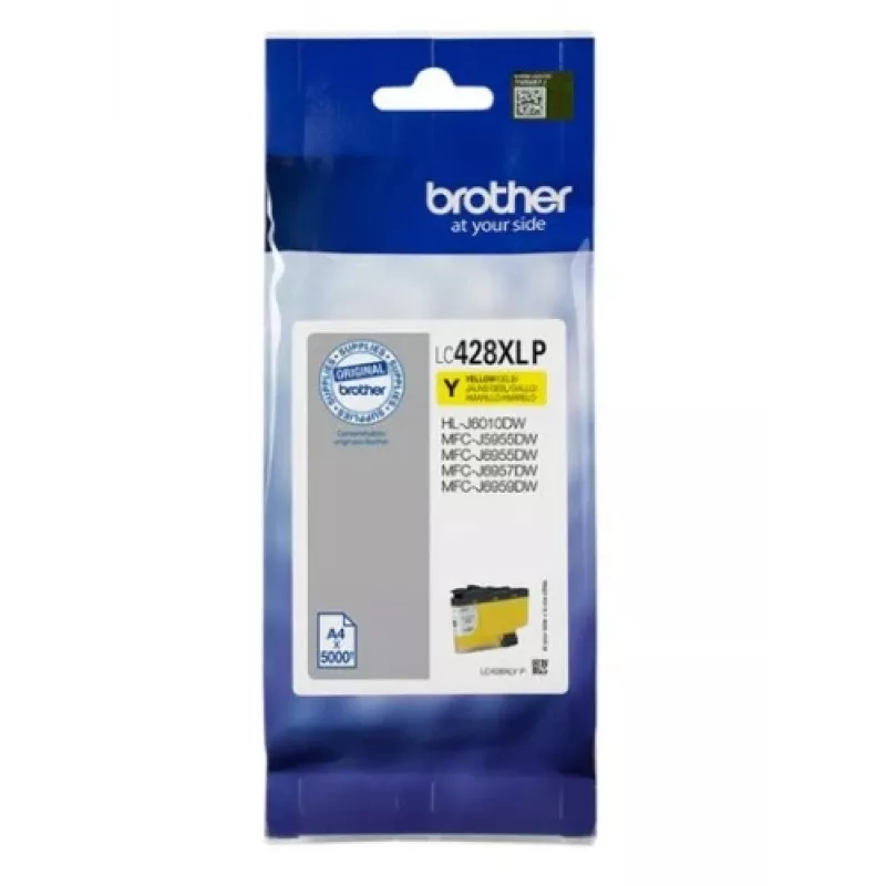 Cartucho de tinta Brother LC-428XLYP 1 unid. original amarelo