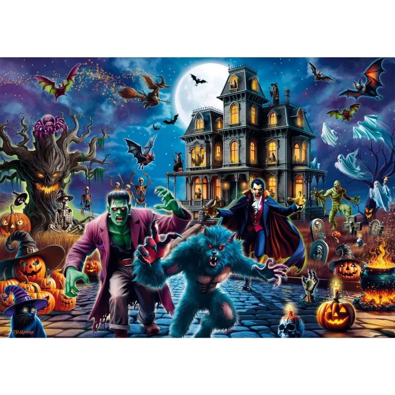 Halloween-Nacht, puzzle 1000 peças