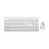 Logitech Signature MK650 for Business - Conjunto teclado e rato - Sem fios - 2,4 GHz, Bluetooth LE - QWERTZ - Checo - Branco creme