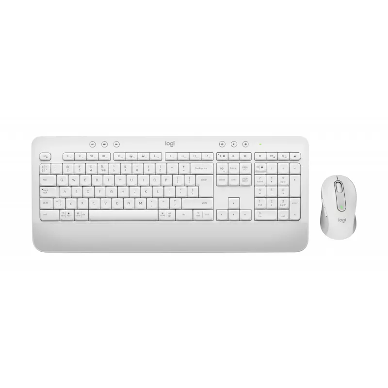 Logitech Signature MK650 for Business - Conjunto teclado e rato - Sem fios - 2,4 GHz, Bluetooth LE - QWERTZ - Checo - Branco creme