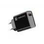 Carregador rápido de CA para interiores NATEC, com fios, Ribera – 18 W (5–15 V, até 3 A), 1× USB-A, Huawei FCP/SCP, preto