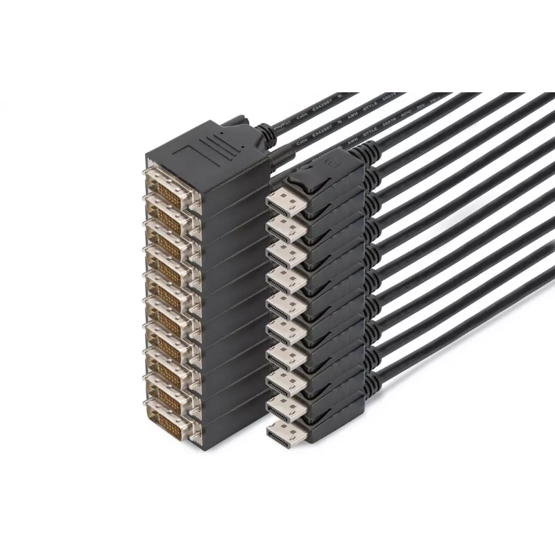 Cabo adaptador Digitus DisplayPort – DVI, pack de 10