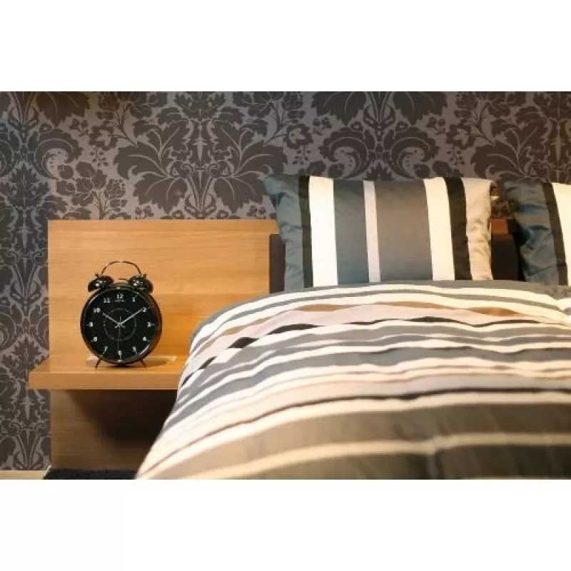 Relógio NeXtime 5113zw Wake Up Alarm, 23x30, Preto/Turquesa