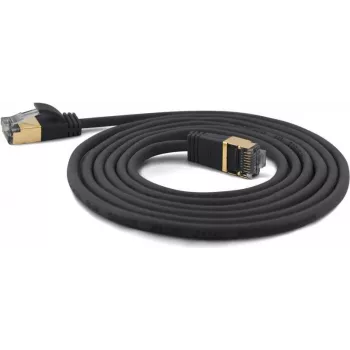 Cabo de rede Cat.7 extrafino SSTP Wantec - 25 m - cabo Cat.7 - S/FTP (S-STP) - RJ-45 - RJ-45 - preto (7210)