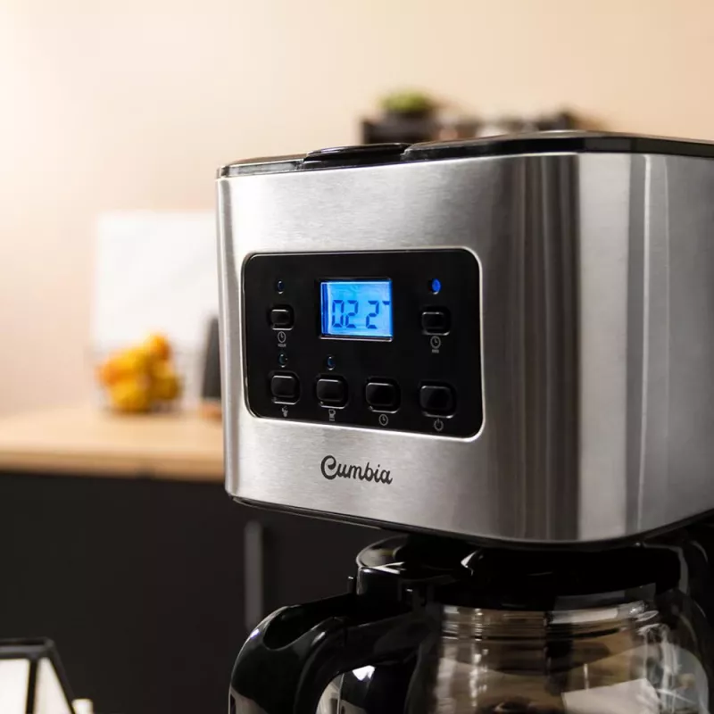 Coffee 66 Smart Plus, máquina de filtro preto/aço inoxidável, programável