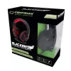 Headset gaming ESPERANZA BLACKBIRD, microfone, USB/Jack 3,5 mm, preto/vermelho