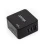 Carregador universal móvel Unitek P1117B USB-C PD 65W, 2x USB‑C PD + 1x USB‑A, preto