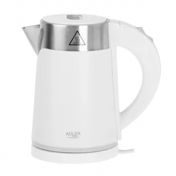 Chaleira elétrica Adler AD 1372w – 0,6 L, 800 W, corpo em aço inoxidável, controlo tátil
