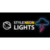 Luz néon MANTA SNL71BL nuvem com relâmpago azul-rosa – letreiro néon LED decorativo