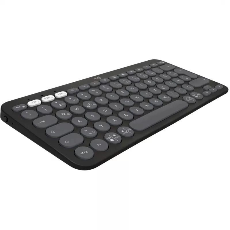 Logitech Pebble Keys 2 K380s - teclado - sem fios - Bluetooth LE - QWERTZ - alemão - Tonal Graphite (920-011795)