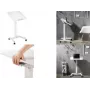 Logilink - Carrinho - para portátil / tablet - móvel, ajuste de altura pneumático - plástico, aglomerado, aço, melamina, alumínio robusto - Branco (EO0035)
