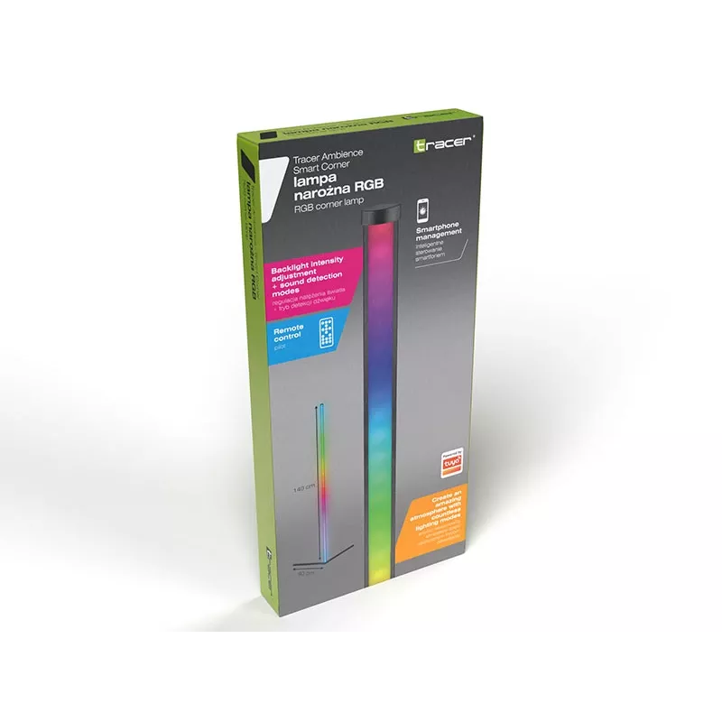 Candeeiro de pé de canto Tracer Smart Corner TRAOSW47253 RGB