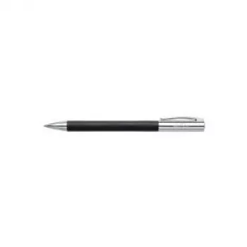 Faber-Castell Ambition esferográfica preta — corpo em resina, tinta preta, unidade única