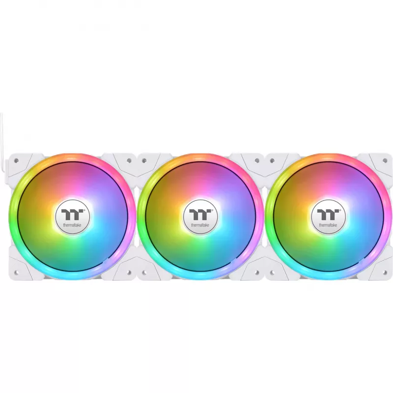 Refrigeração líquida tudo-em-um THERMALTAKE MAGFloe 420 Ultra ARGB com ventoinhas de 140 mm, 500–2000 rpm, branca