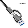 HUB USB 3.2 Gen1, 4x USB-A com interruptor ligar/desligar