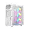 Caixa de computador Gaming Fornax 500, branco