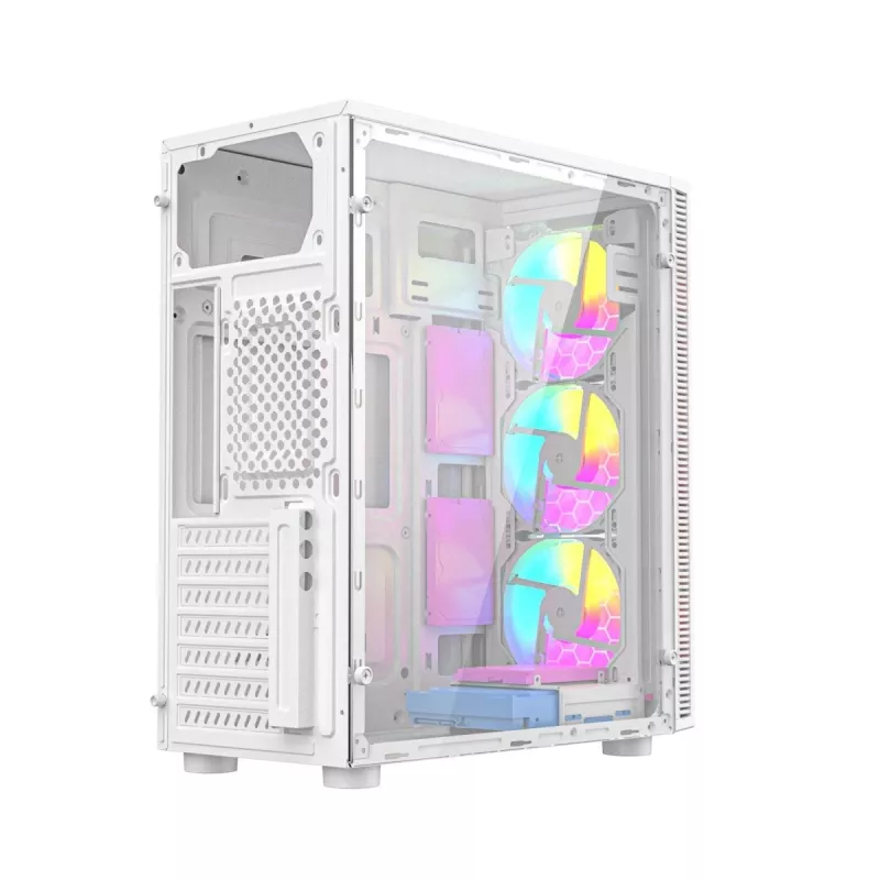Caixa de computador Gaming Fornax 500, branco