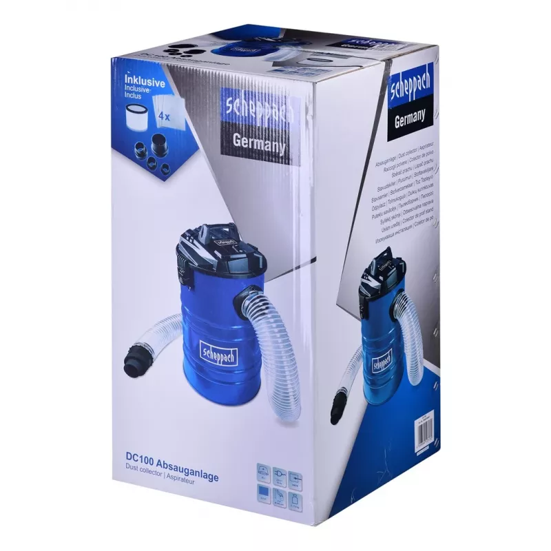 Scheppach DC100 aspirador de pó, 65 l, 1200 W