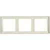 JUNG LS 983 W Moldura de cobertura 3 módulos marfim duroplástico sem parafusos 81x223 mm